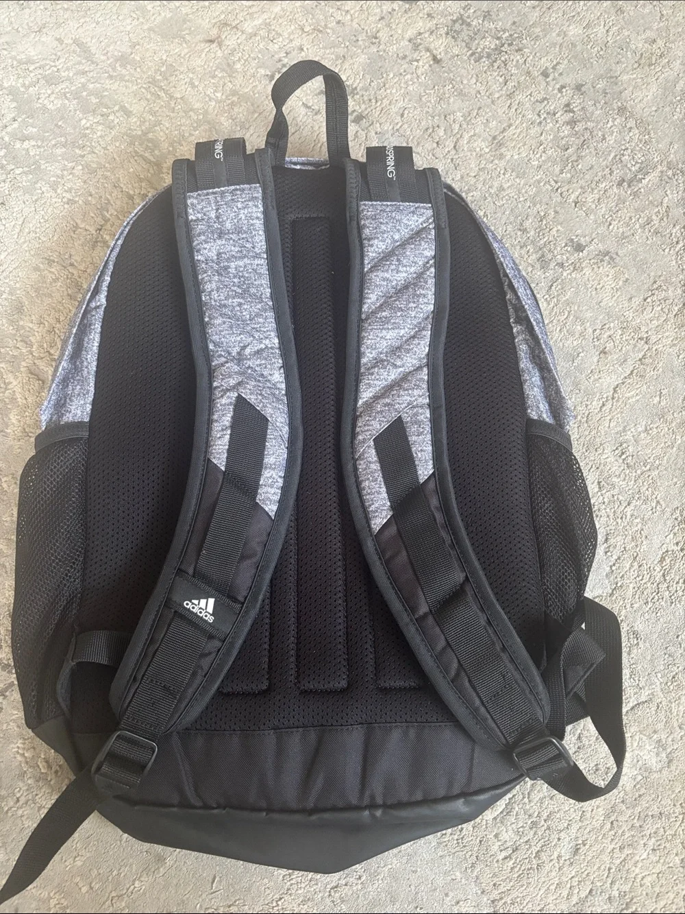 adidas Gray and Black Men's Athletic Backpack